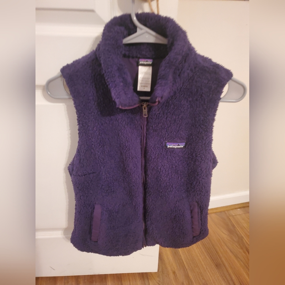 Patagonia Womens Fleece Purple Vest Size Small Good Condition